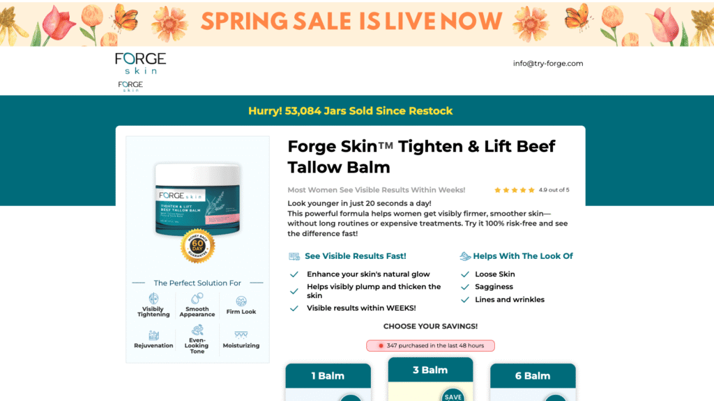 Forge Skin Funnel | Funnelish